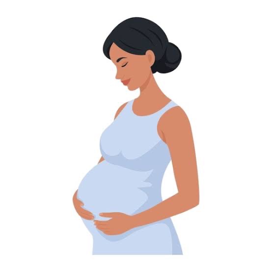 Pregnancy lady sketch 