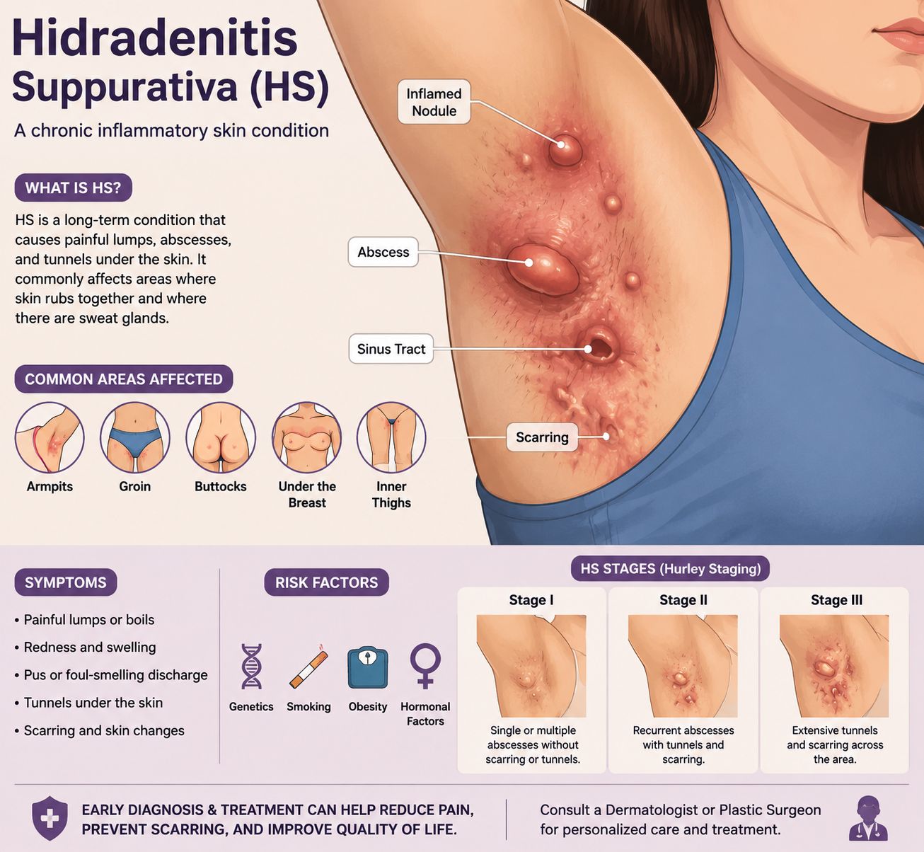 Clinical representation of Hidradenitis Suppurativa management and care