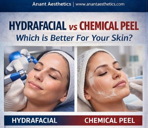 Hydrafacial vs Chemical peel.