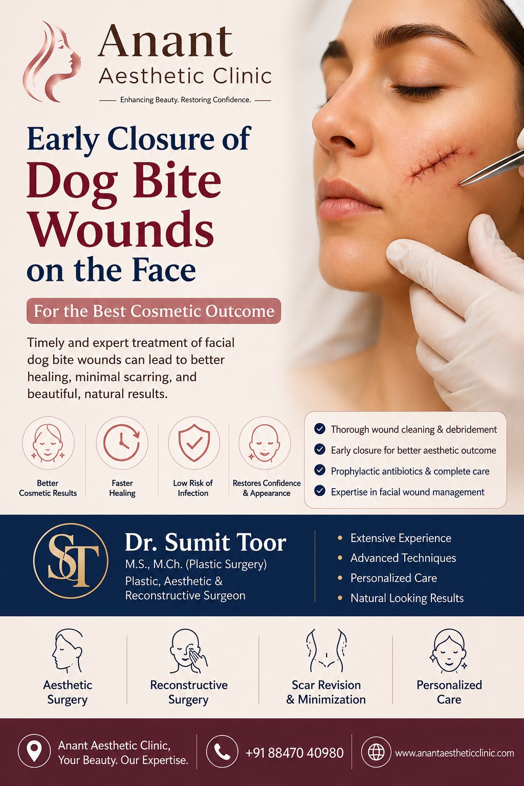 Facial Dog Bite Wound Closure