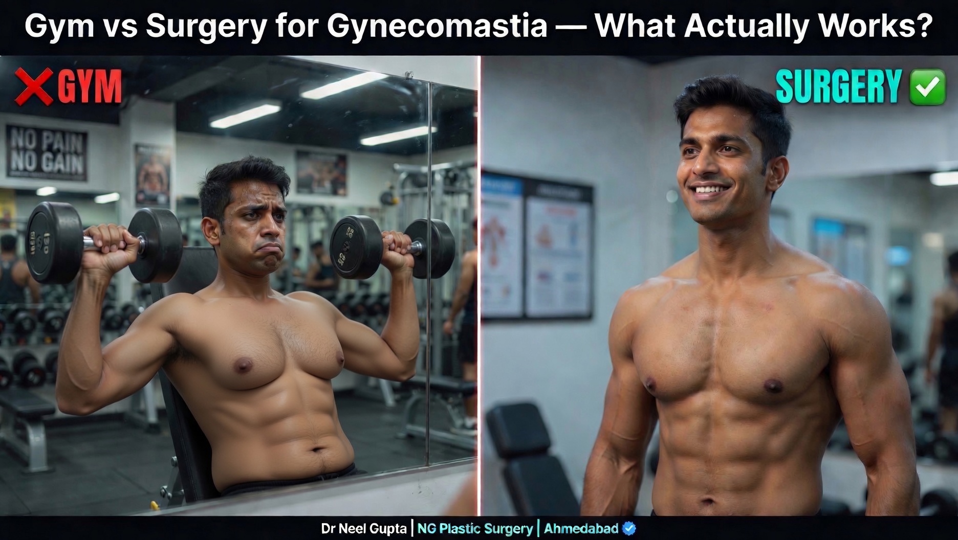 Gym vs Surgery for Gynecomastia