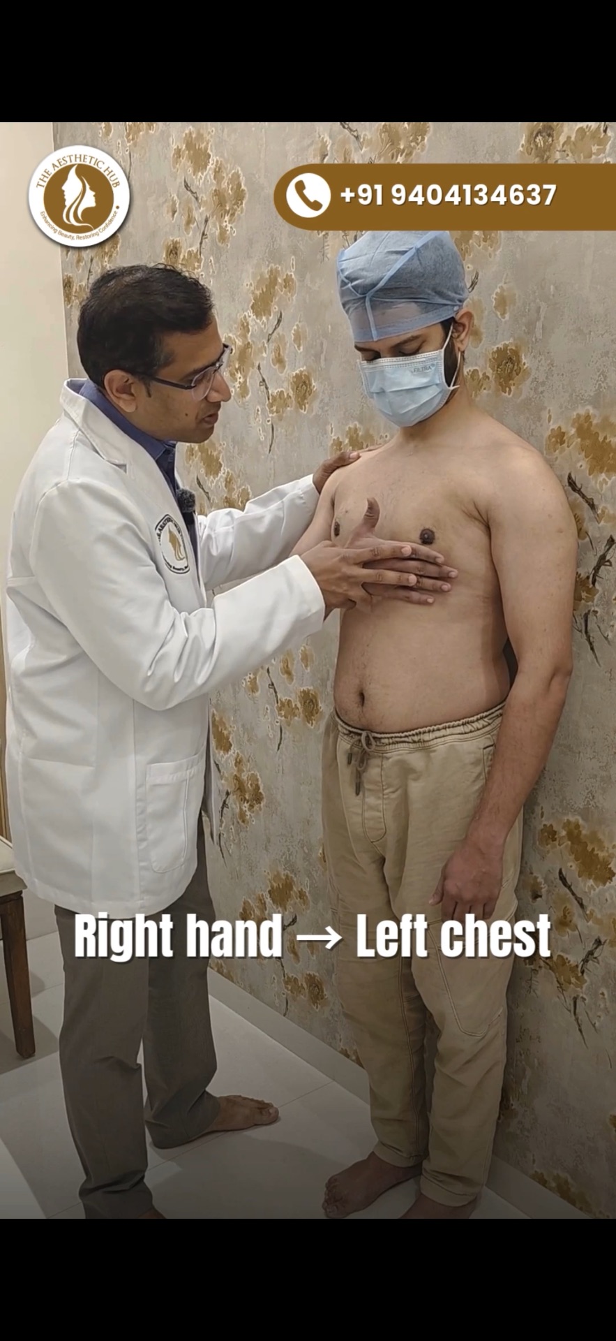 Patient himself can do circular massage