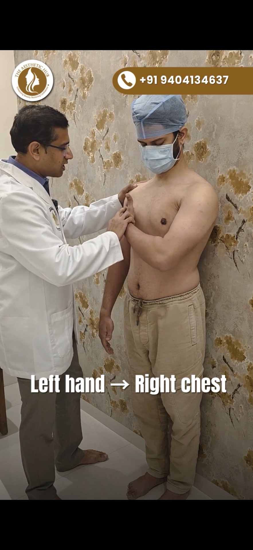 Massaging can be done sitting or in lying position